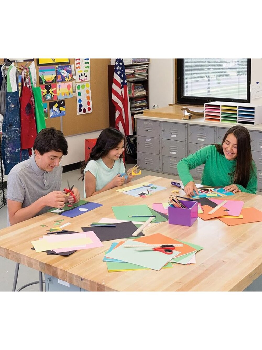 Classroom Keepers 9" x 12" Construction Paper Storage, 15-Slot, White, 9-3/8"H x - Picture 6 of 7